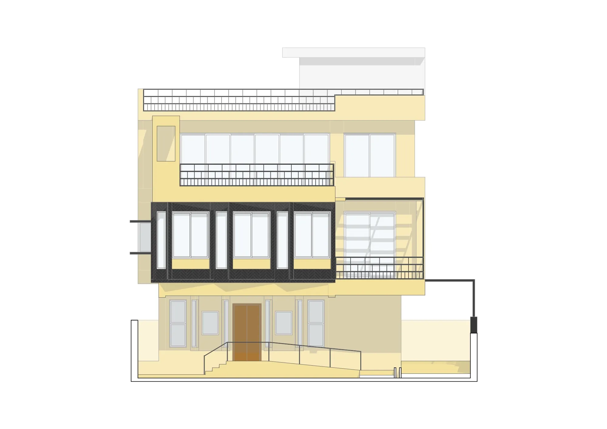 East elevation drawing